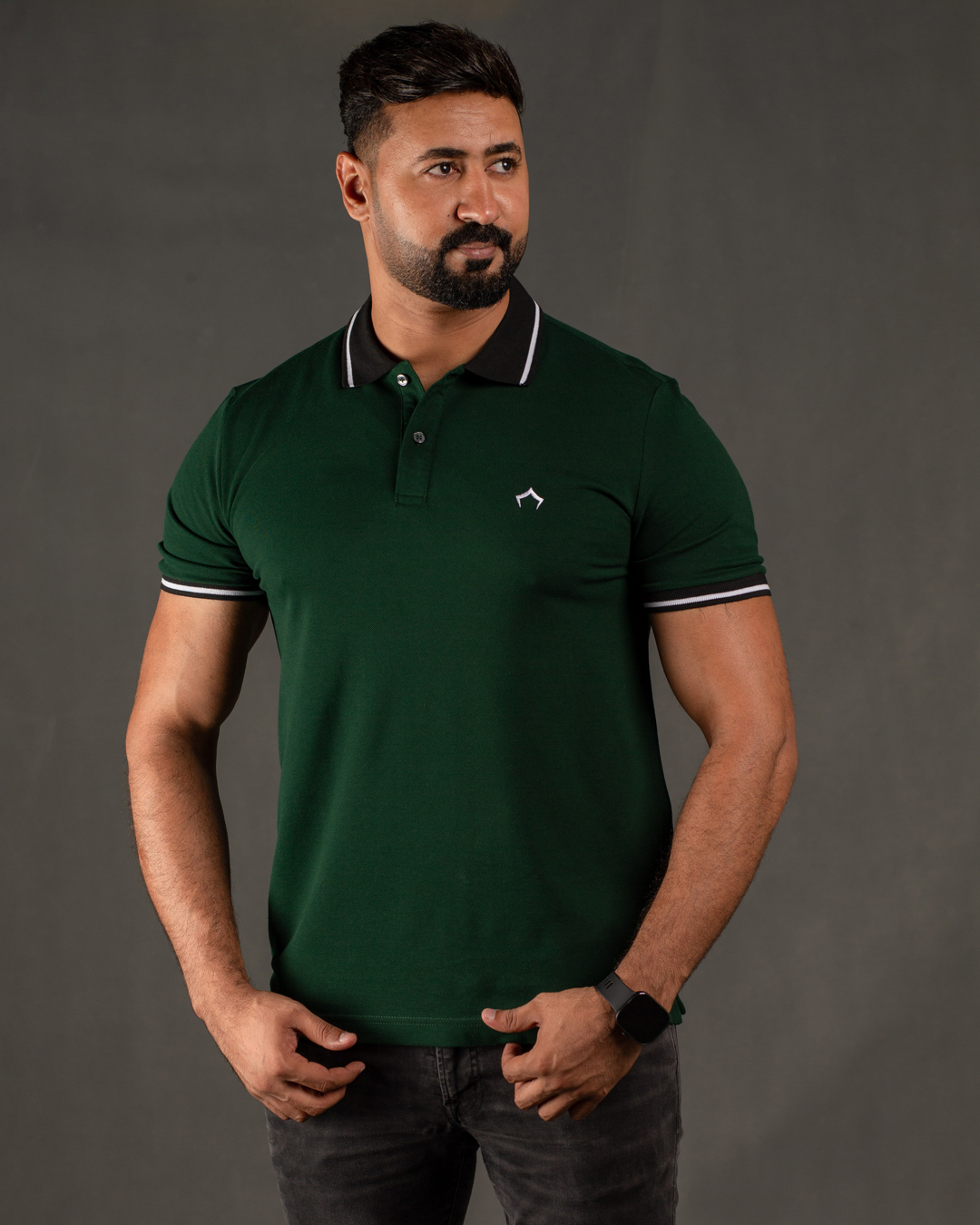 1 GREEN POLO T-SHIRT - Image 1