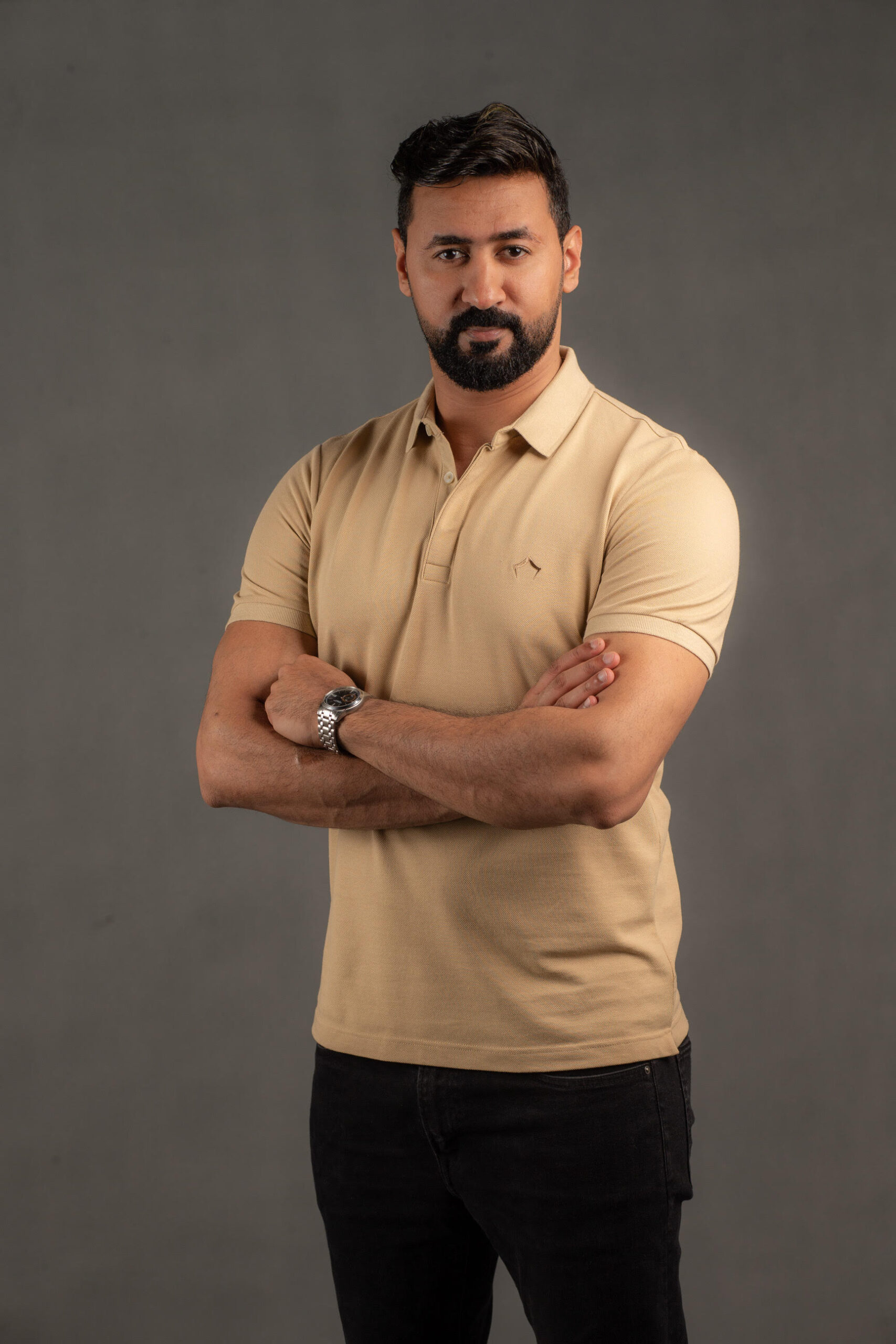 bb Beige Polo T-shirt - Image 1