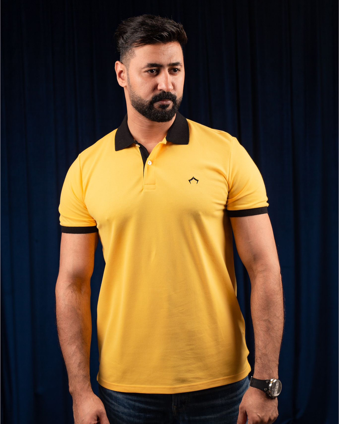 j YELLOW POLO T-SHIRT - Image 1