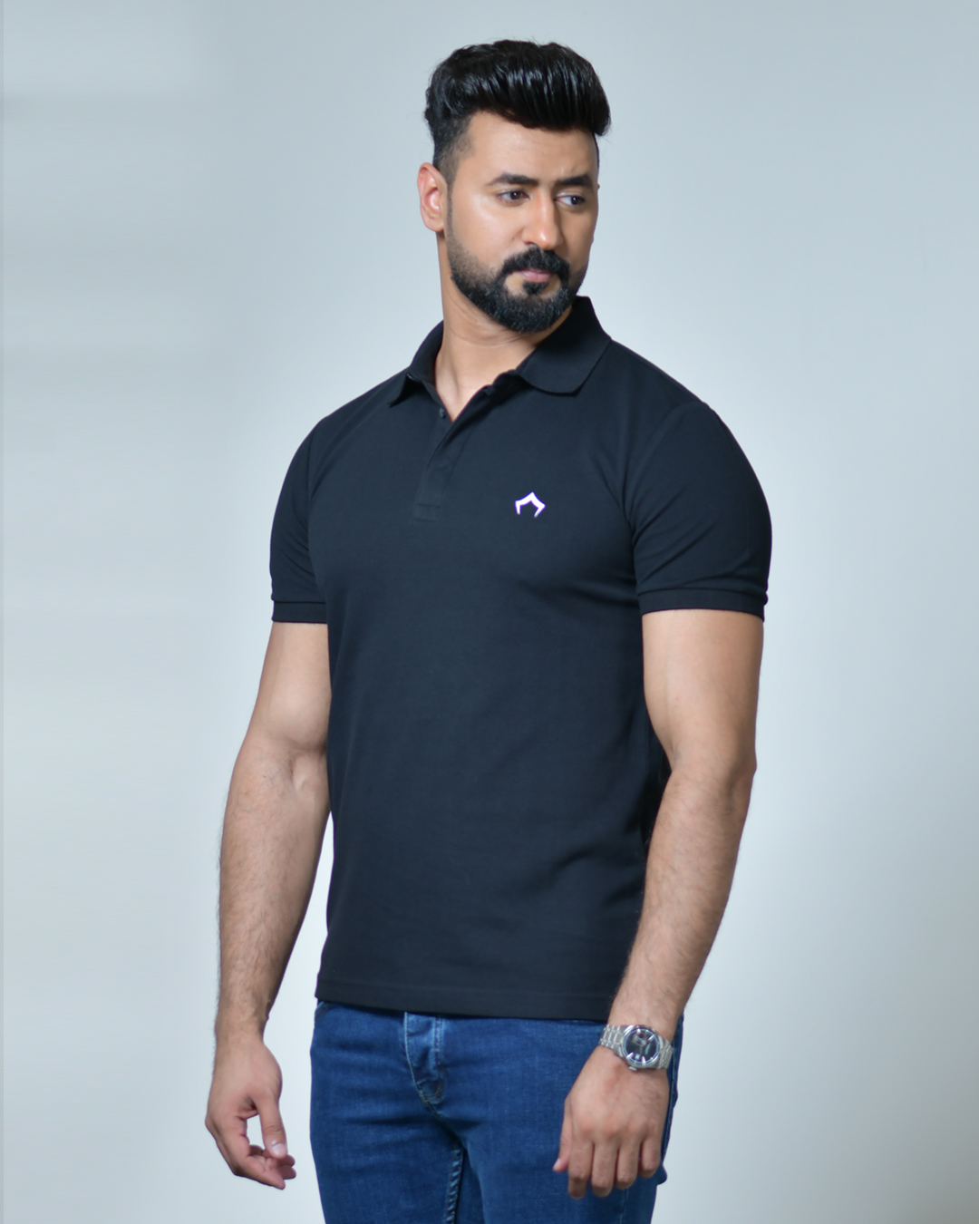 ٩ Block Polo T-shirt - Image 1
